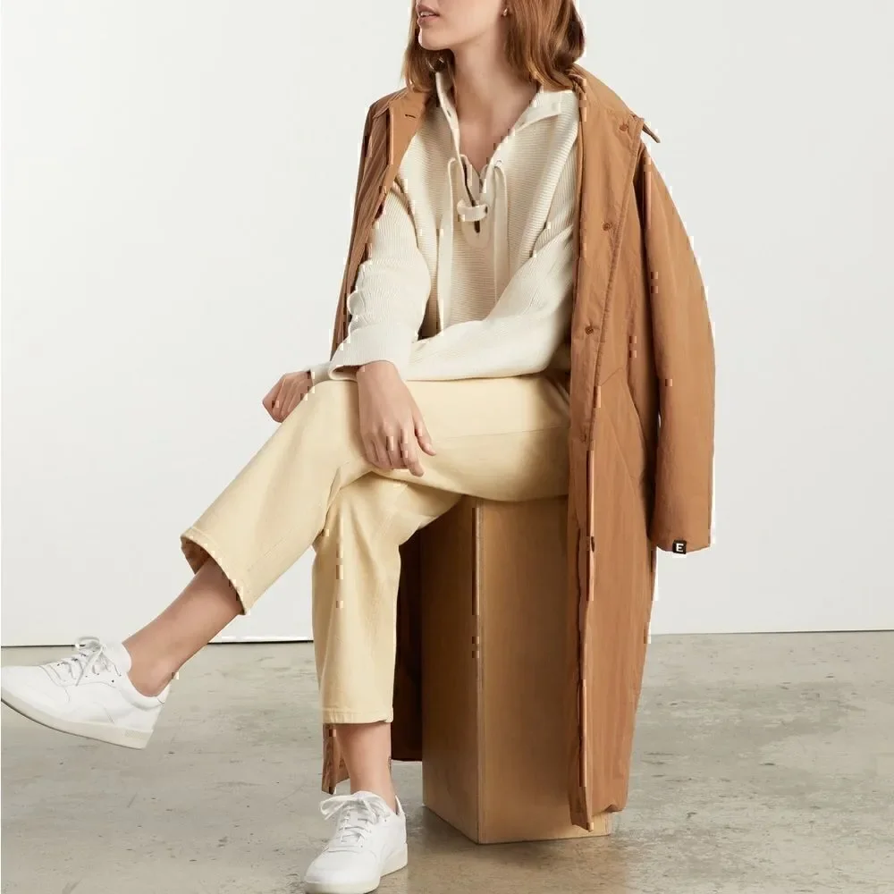 NWT Everlane The Lace Up Smock Wool Blend Sweater XL Cozy Comfy - Picture 2 of 6